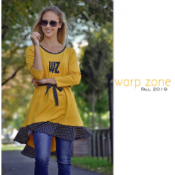Warp Zone mustár színű tunika
