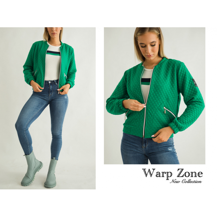 WARP ZONE smaragdzöld dzseki
