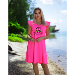 RENSIX neon pink bő ruha  -40%